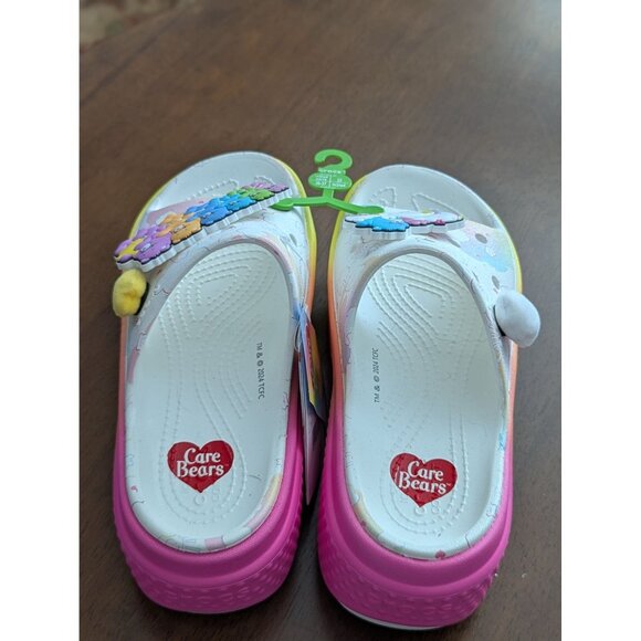 Care Bears Crocs Stomp Slide M4/W6 Colorful Gradient Comfortable Slip-On Shoes - Picture 2 of 6